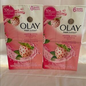 Olay fresh outlast cooling white strawberry & mint bar soap (2-6pks)